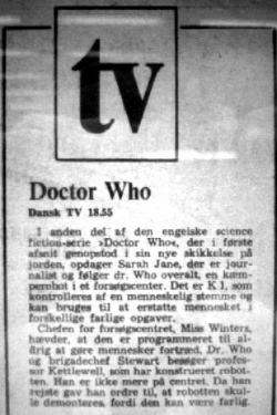 Doctor Who Danske TV